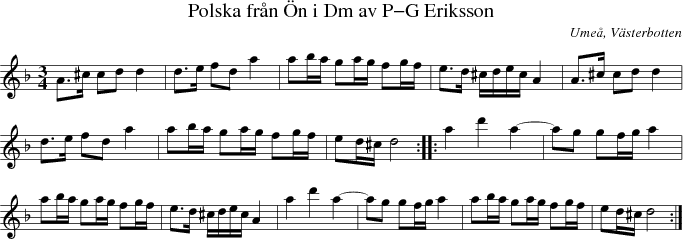 Polska fr�n �n i Dm av P-G Eriksson