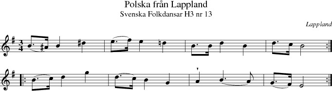 Polska frn Lappland