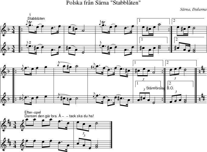 Polska frn Srna "Stabblten"