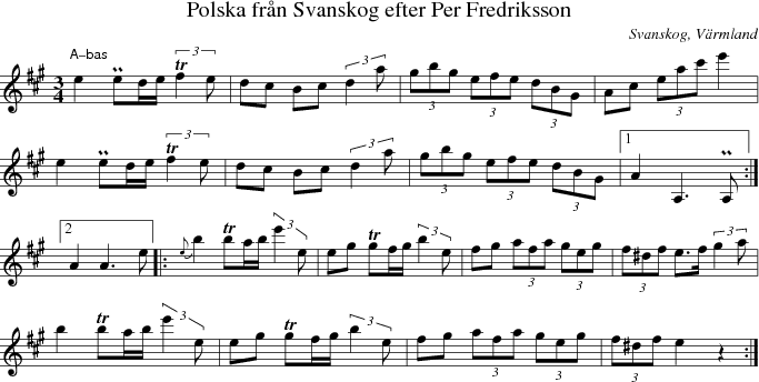 Polska frn Svanskog efter Per Fredriksson