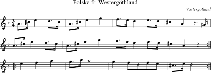 Polska fr. Westergthland