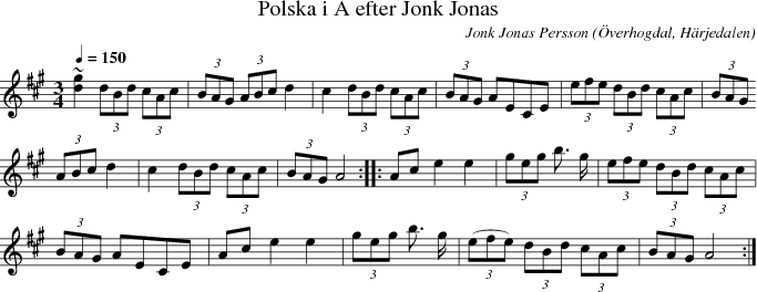Polska i A efter Jonk Jonas