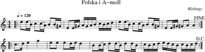 Polska i A-moll