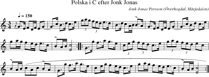 Polska i C efter Jonk Jonas