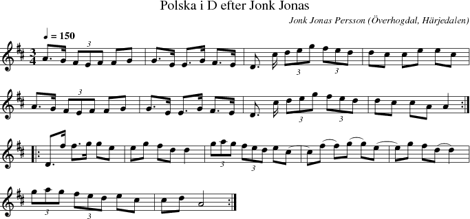 Polska i D efter Jonk Jonas