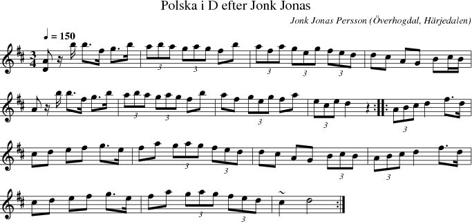 Polska i D efter Jonk Jonas