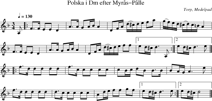 Polska i Dm efter Myrs-Plle