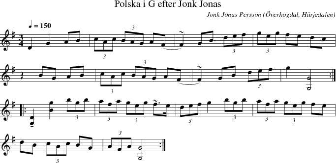 Polska i G efter Jonk Jonas