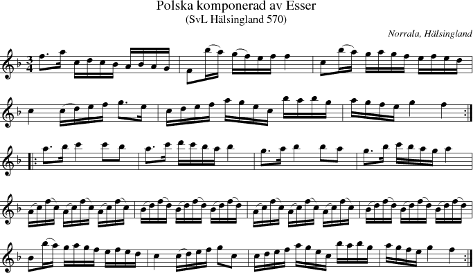 Polska komponerad av Esser