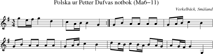 Polska ur Petter Dufvas notbok (Ma6-11)