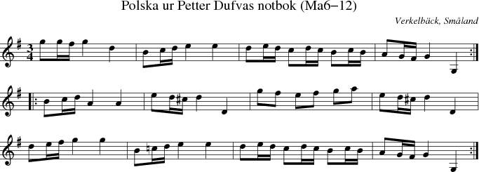 Polska ur Petter Dufvas notbok (Ma6-12)