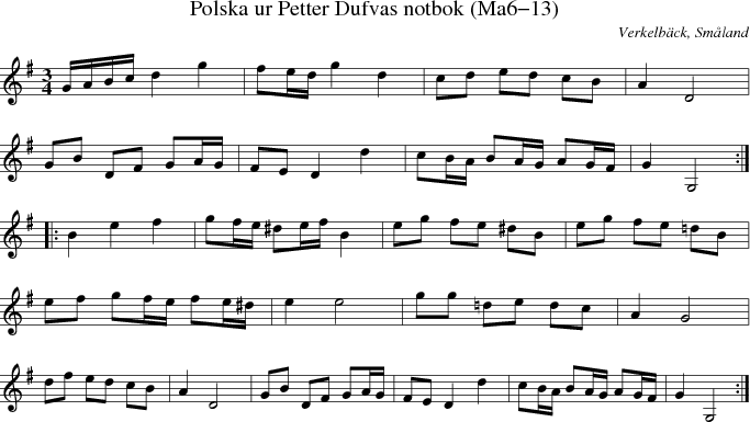 Polska ur Petter Dufvas notbok (Ma6-13)