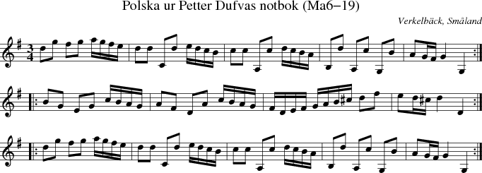 Polska ur Petter Dufvas notbok (Ma6-19)