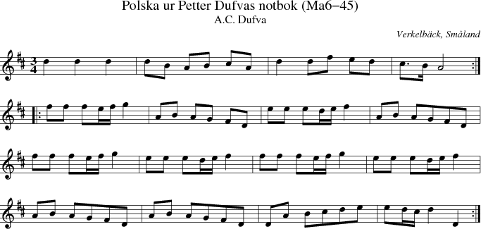 Polska ur Petter Dufvas notbok (Ma6-45)