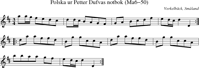 Polska ur Petter Dufvas notbok (Ma6-50)