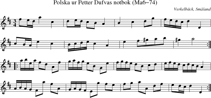 Polska ur Petter Dufvas notbok (Ma6-74)