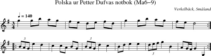 Polska ur Petter Dufvas notbok (Ma6-9)