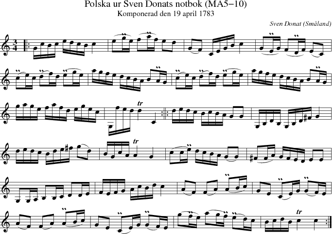 Polska ur Sven Donats notbok (MA5-10)