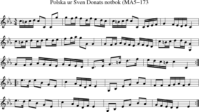 Polska ur Sven Donats notbok (MA5-173