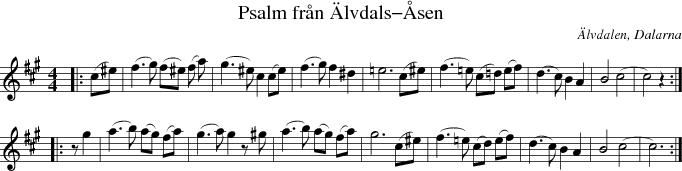 Psalm frn lvdals-sen