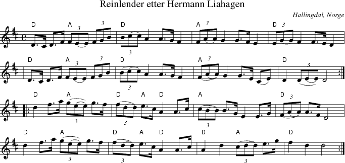Reinlender etter Hermann Liahagen