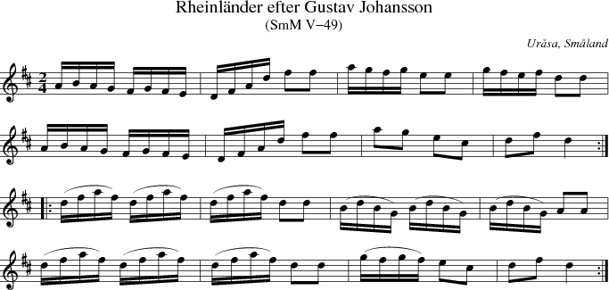 Rheinlnder efter Gustav Johansson