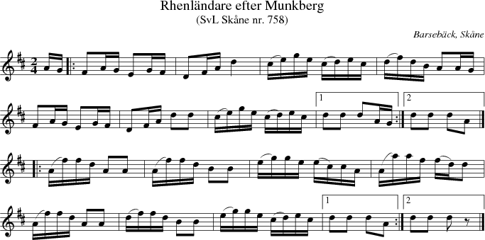 Rhenl�ndare efter Munkberg 