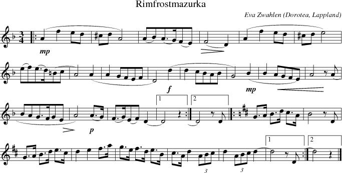 Rimfrostmazurka