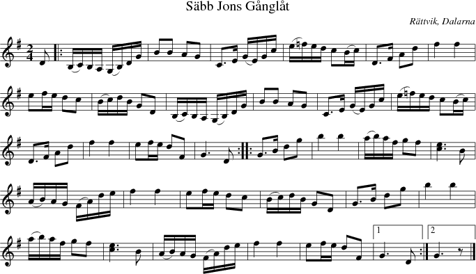 S�bb Jons G�ngl�t