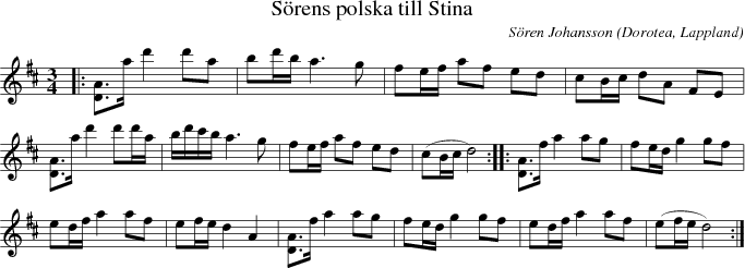 S�rens polska till Stina 