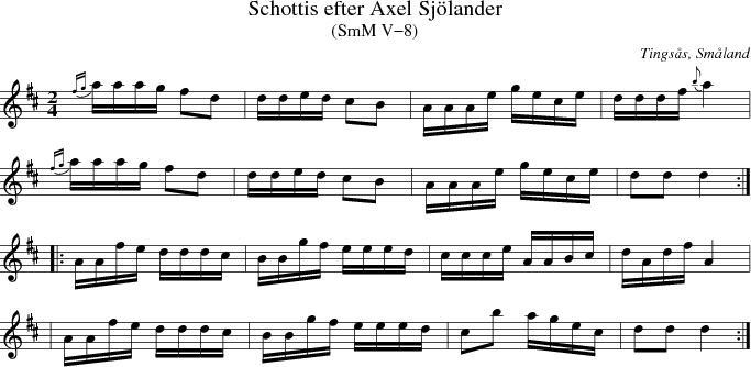 Schottis efter Axel Sj�lander