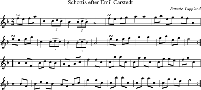 Schottis efter Emil Carstedt