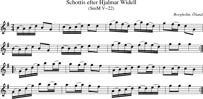 Schottis efter Hjalmar Widell