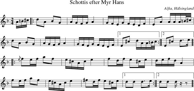 Schottis efter Myr Hans