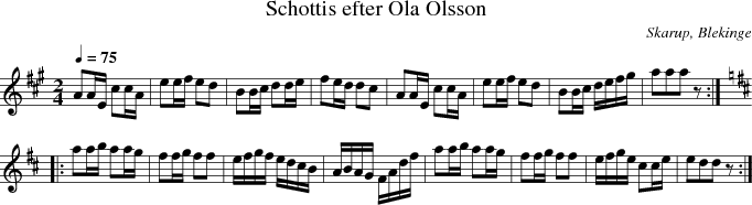 Schottis efter Ola Olsson
