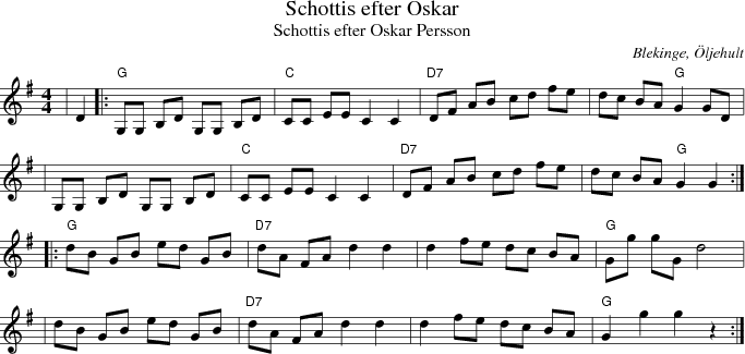 Schottis efter Oskar