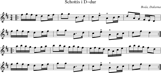 Schottis i D-dur