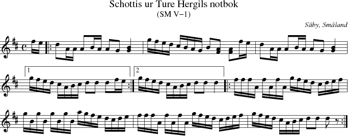 Schottis ur Ture Hergils notbok