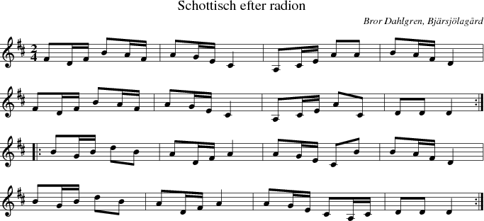 Schottisch efter radion