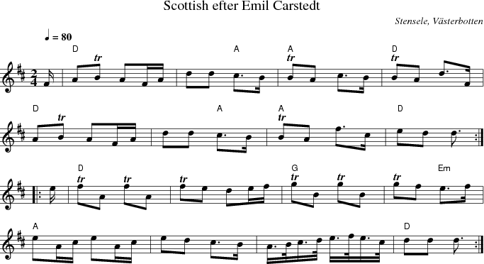 Scottish efter Emil Carstedt