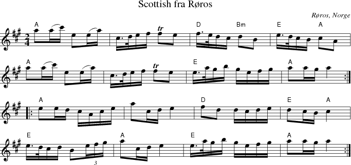 Scottish fra Rros