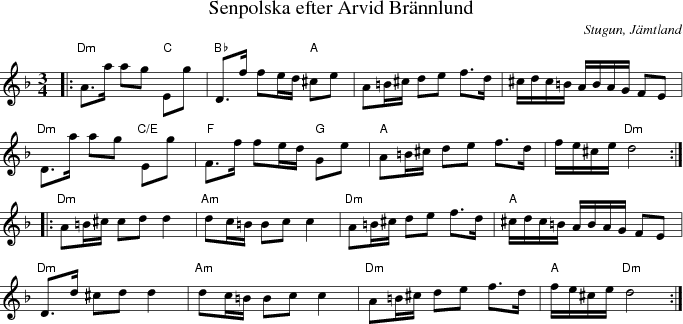Senpolska efter Arvid Br�nnlund