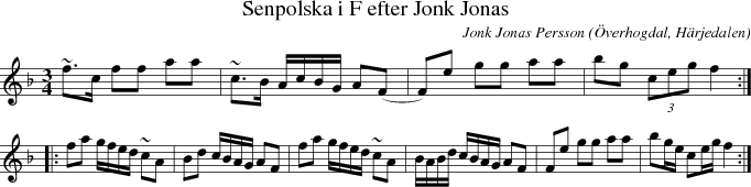 Senpolska i F efter Jonk Jonas
