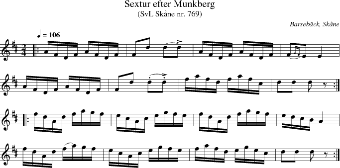 Sextur efter Munkberg