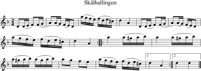 Sklhallingen