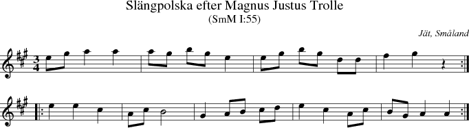 Sl�ngpolska efter Magnus Justus Trolle