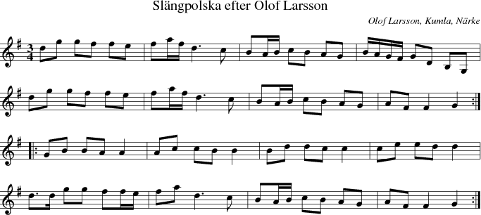 Slngpolska efter Olof Larsson