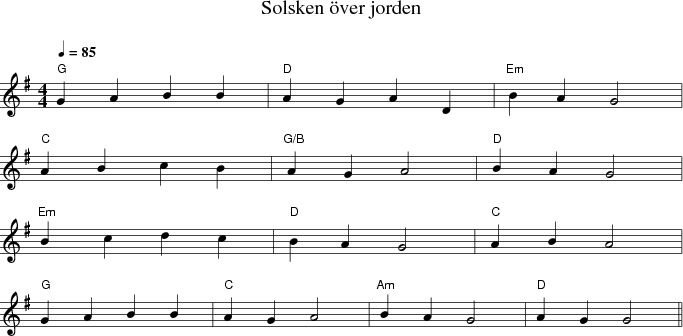Solsken �ver jorden