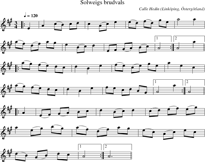 Solweigs brudvals