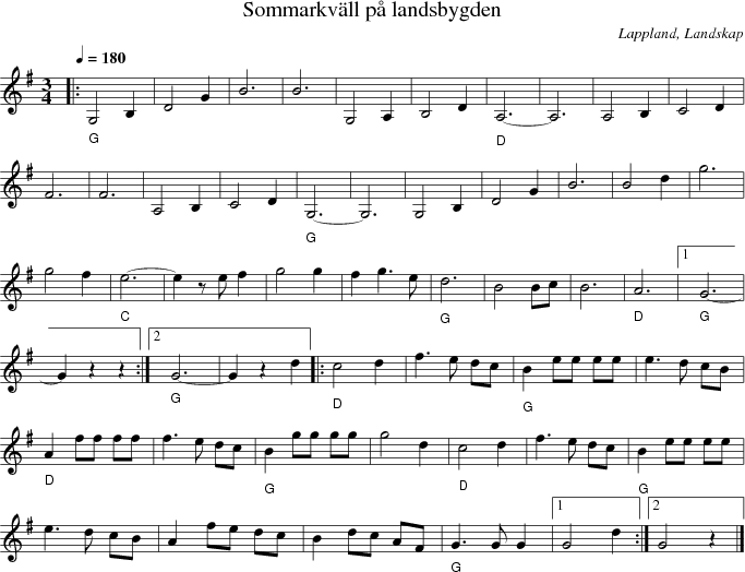 Sommarkv�ll p� landsbygden
